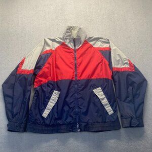 Vintage Antigua WINDBREAKER Men's Size XL Full Zip Color Block Jacket,Pockets